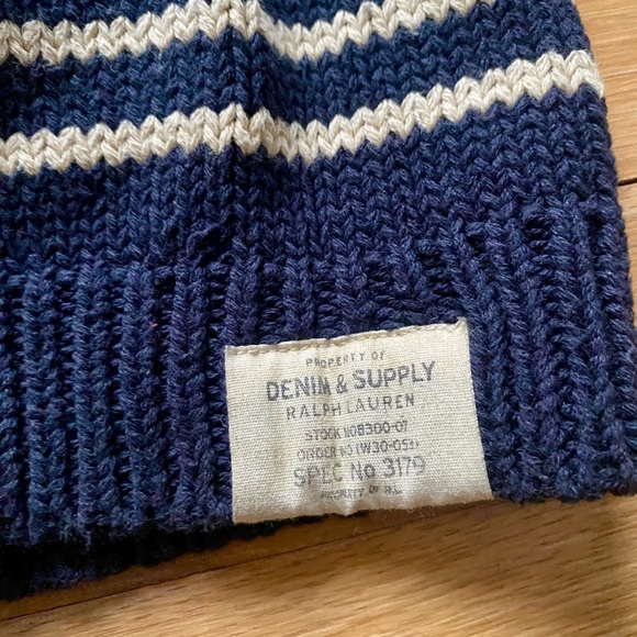 Denim & Supply Ralph Lauren Navy and Cream Cardigan - Picture 4 of 8